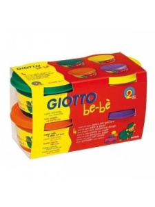 Set 4 plastiline, 4 culori x 100 g, Giotto Bebe, 464903