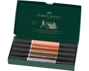 Set 5 Dual-markere Portret Pitt Artist Faber-Castell FC162009