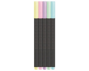 Set 5 linere 0.4mm pastel Faber-Castell FC151602