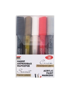Set 5 markere acrilice culori populare Sonnet 163411797