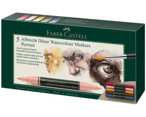 Set 5 Markere Acuarelabile Portret Albrecht Durer Faber Castell 160307