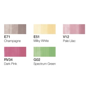 Set 5 markere cu cerneala pe baza de alcool + 1 Multiliner 0,3 mm, Copic Ciao Manga 3, 22075558 - Img 3