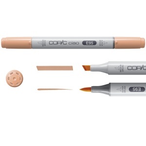 Set 5 markere cu cerneala pe baza de alcool + 1 Multiliner 0,3 mm, Copic Ciao Pastels, 22075555 - Img 5