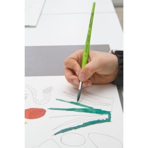 Set 5 Pensule Sintetice Fit Maner Verde+Penar Textil DaVinci 4069