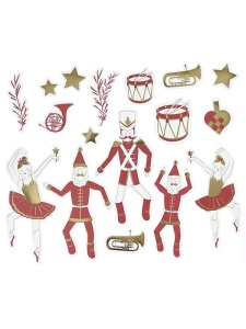 Set 57 decoratiuni din hartie cu diverse motive festive Creativ Company 51017