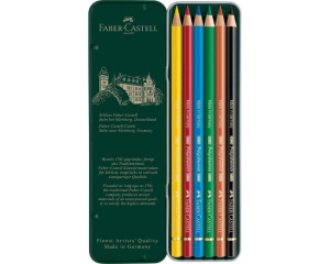 Set 6 creioane colorate Polychromos Faber Castell FC110096