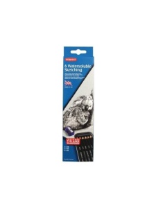 Set 6 creioane de schita solubile in apa Derwent