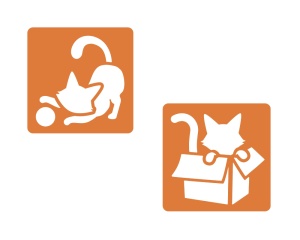 Set 6 sabloane pisici pentru copii Mandarine PO009C