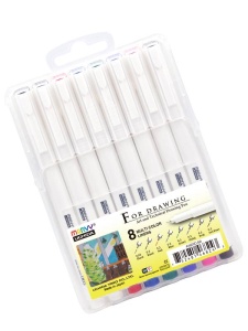 Set 8 linere Multicolor Marvy Uchida for Drawing 4600C-8AX