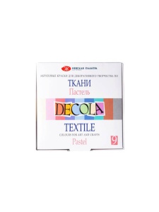 Set 9 x 20 ml culori pastelate textile Decola 41411885