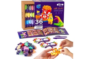 Set creatie Air Clay 36 culori Okto OK70149 pentru modelaj si joaca creativa
