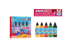 Set creativ 3D Aqua Slime Fructe 5x90 ml Cadence - Img 2