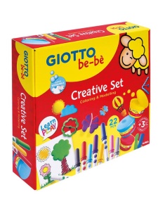 Set creativ cu 22 piese Coloring & modelling Giotto be-bè 478400