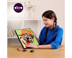 Set de Colorat cu Lut 29x29 Pug-Dog Okto OK20029
