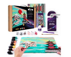 Set Pictura 3D cu Argila Usoara 30x40cm Japan Okto 10042