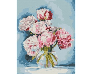 Set pictura pe numere Bujori in vaza Iryna Ponna BS54284