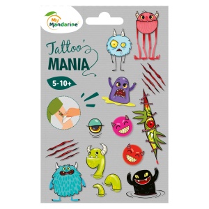 Set Tatuaje Temporare Monsters Avenue Mandarine CC053C