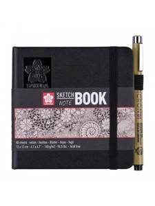 Sketchbook 12x12cm 80 file crem 140 g/mp Sakura 94140002