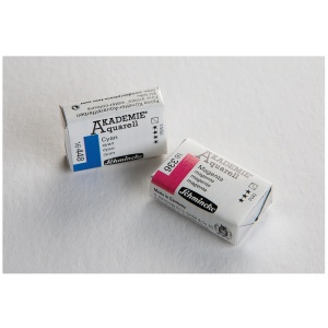 Acuarele fine set 12 x 1/1 in cutie metalica Akademie Schmincke 75312097