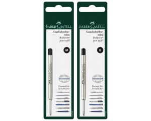 Blister rezerve pix Faber Castell metalice M B XB pentru scriere profesionala