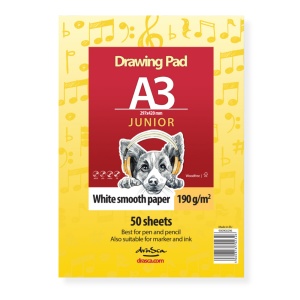 Bloc de Schite Drawing Pad Junior A3 / A4 190g 50 file