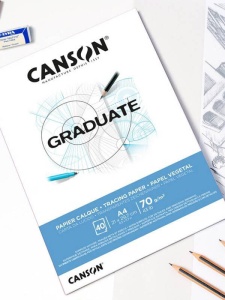 Bloc Graduate Calque, hartie de calc 70g/mp Canson