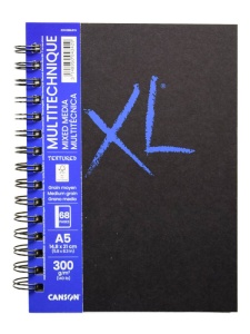 Caiet cu spira XL Book Mixed Media 300 g/mp 34 file Canson