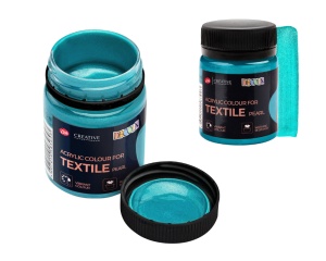 Culori acrilice textile perlate 50 ml Decola pentru bumbac si materiale textile