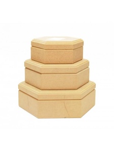 Cutie hexagonala MDF Ilyas