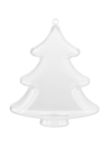 Decoratiune plastic din 2 bucati Brad 100mm Meyco 45107