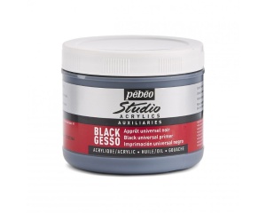 Gesso acrilic negru mat Studio Pebeo, 500 ml, cod 524135C