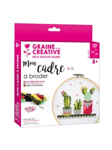 Kit broderie cactus 155mm Graine Creative 420170