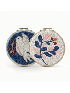 Kit broderie ac persan Punch Needle 15 cm Diptyque Graine Creatve 420204