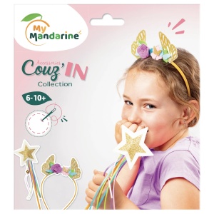 Kit creativ de cusut pentru copii Coronita de Zana si Bagheta Magica KC181C