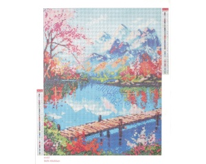 Kit cu Strasuri model Lac 40 x 50 cm 117060 Graine Creative