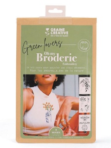 Kit de broderie pentru imbracaminte Green Lovers, cod 420244