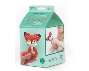 Kit de Crosetat Amigurumi Jucarie pentru Bebelusi model Vulpe Graine Creative 420275