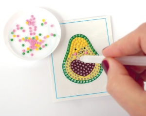 Kit Mozaic cu Strasuri, model Avocado 750271 Graine Creative