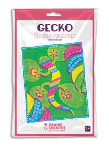 Kit mozaic din cauciuc moale Gecko Graine Creative, cod 750609