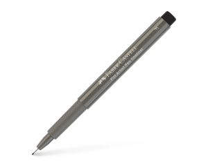 Liner Pitt Artist Pen fineliner F 0.5 mm gri cald cu tus pigmentat Faber-Castell 167273