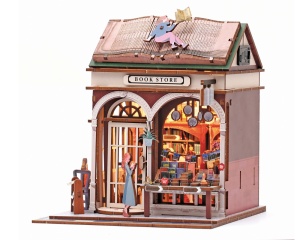 Macheta 3D din lemn, model Librarie 651073 Graine Creative