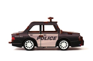 Macheta 3D masina de politie din lemn Graine Creative 651061