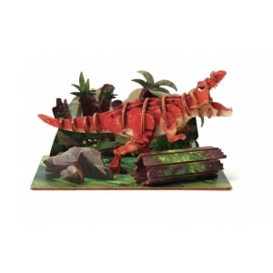 Macheta 3D Tyrannosaurus din lemn Graine Creative 651056