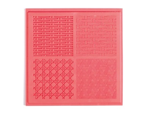 Matrita cu textura, model impletituri 9 x 9 cm Graine Creative 265403