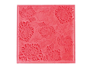 Matrita cu textura, model trandafir vintage 9 x 9 cm Graine Creative 265408
