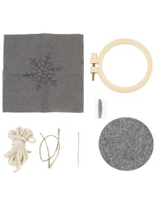 Mini-Kit creatie Broderie Fulg de Nea - Iarna Creativ Company 977487