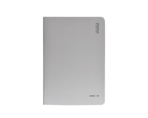 Notebook cu hartie crem punctata 100 gm², coperta gri, Open Notes, Drasca