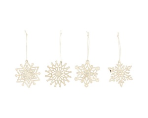 Ornament din lemn pentru iarna 7 cm 56809 Creativ Company