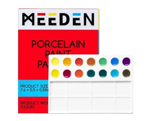Paleta profesionala dreptunghiulara din ceramica cu 22 compartimente MEEDEN, cod PLC-4024