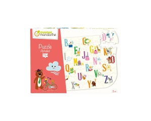 Puzzle educativ, model Alfabet multicolor, My Mandarine, cod PU020C